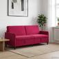 Preview: Sofa mit Stauraum Weinrot 192 x 78 x 87 cm Polyester