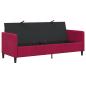 Preview: Sofa mit Stauraum Weinrot 192 x 78 x 87 cm Polyester