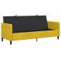 Preview: Sofa mit Stauraum 3-Sitzer Gelb 192 x 78 x 87 cm Polyester
