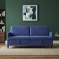Preview: ARDEBO.de - Sofa mit Stauraum Polizeiblau 192 x 78 x 87 cm Polyester