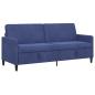 Preview: Sofa mit Stauraum Polizeiblau 192 x 78 x 87 cm Polyester