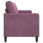 Preview: Sofa mit Stauraum Lila 192 x 78 x 87 cm Polyester