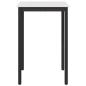 Preview: Bartisch Weiß 70 x 70 x 105 cm Massives Kiefernholz