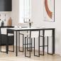 Preview: ARDEBO.de - Bartisch Weiß 180 x 90 x 105 cm Massives Kiefernholz