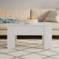 Preview: ARDEBO.de - Couchtisch Weiß 79x49x41 cm Holzwerkstoff
