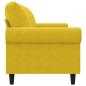 Preview: 3-Sitzer-Sofa Gelb 180 cm Samt