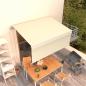 Preview: ARDEBO.de - Markise Automatisch Einziehbar mit Volant 3,5x2,5 m Creme