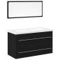Preview: Waschbeckenschrank mit Schubladen 3 pcs Schwarz Eichen-Optik