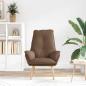 Preview: Sessel Braun 69 x 74 x 93 cm Polyester und Sperrholz