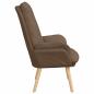 Preview: Sessel Braun 69 x 74 x 93 cm Polyester und Sperrholz