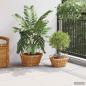 Preview: Blumentopfkorb mit Speicher GENDT 2 stk. Naturbraun Kubu Rattan