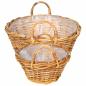Preview: Blumentopfkorb mit Speicher GENDT 2 stk. Naturbraun Kubu Rattan