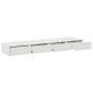 Preview: Bettschubladen Weiß 135 x 36,5 x 16,5 cm Holzwerkstoff