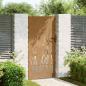Preview: Gartentor 85x200 cm Cortenstahl Gras-Design