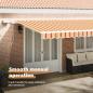 Preview: Ausziehbare Markise Gelb und Orange 600 x 300 cm