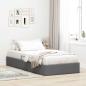 Preview: ARDEBO.de - Aufbewahrungsbett Dunkelgrau 100 x 203 cm Stoff