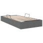 Preview: Aufbewahrungsbett Dunkelgrau 100 x 203 cm Stoff