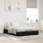 Preview: Ottoman Bettgestell Schwarz 152 x 203 cm Stoff