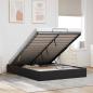 Preview: ARDEBO.de - Ottoman Bettgestell Schwarz 152 x 203 cm Samt