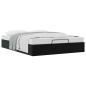 Preview: Ottoman Bettgestell Schwarz 152 x 203 cm Samt