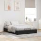 Preview: Ottoman Bettgestell Schwarz 152 x 203 cm Samt