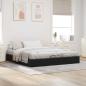 Preview: Ottoman Bettgestell Schwarz King Size Samt