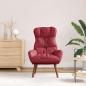 Preview: Sessel Weinrot 69 x 74 x 93 cm Kunstleder