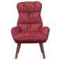 Preview: Sessel Weinrot 69 x 74 x 93 cm Kunstleder