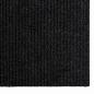 Preview: Teppichläufer Anthrazit 80 x 150 cm Stoff