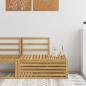 Preview: ARDEBO.de - Outdoor-Sofagarnitur Weiß 91 x 63 x 73 cm Massivholz Akazie