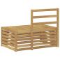 Preview: Outdoor-Sofagarnitur Weiß 91 x 63 x 73 cm Massivholz Akazie