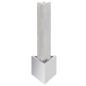 Preview: Gartenbrunnen Silbern 37,7x32,6x110 cm Edelstahl