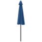 Preview: Balkon-Sonnenschirm Alu-Mast Blau 270x144x222cm Halbrund