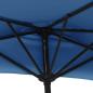 Preview: Balkon-Sonnenschirm Alu-Mast Blau 270x144x222cm Halbrund
