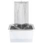 Preview: Gartenbrunnen mit Pumpe Edelstahl 76 cm Dreieckig