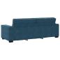 Preview: 3-Sitzer-Sofa Blau 220x78x84 cm Samt