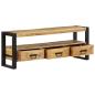 Preview: TV-Schrank 120x30x45 cm Massivholz Mango