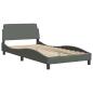 Preview: Bettgestell "Dover" Dunkelgrau 100x203 cm Stoff