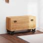 Preview: ARDEBO.de - Schuhschrank 86 x 35 x 55 cm Massivholz Mango