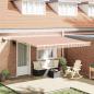 Preview: ARDEBO.de - Ausziehbare Markise Mehrfarbig 400 x 300 cm Stoff und Aluminium