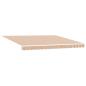 Preview: Ausziehbare Markise Mehrfarbig 400 x 350 cm Stoff und Aluminium