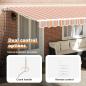 Preview: Ausziehbare Markise Mehrfarbig 500 x 350 cm Stoff und Aluminium