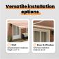 Preview: Ausziehbare Markise Mehrfarbig 500 x 350 cm Stoff und Aluminium