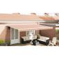 Preview: Ausziehbare Markise Mehrfarbig 500 x 350 cm Stoff und Aluminium