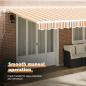 Preview: Ausziehbare Markise Mehrfarbig 600 x 350 cm