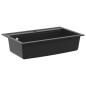 Preview: Waschbecken Granit 795 x 505 mm Schwarz
