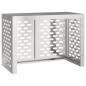 Preview: Klimaanlagenabdeckung Silber 100 x 50 x 70 cm Edelstahl
