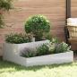 Preview: ARDEBO.de - Garten-Pflanzgefäß Silber 100 x 100 x 50 cm Edelstahl