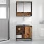 Preview: Badezimmerschrank Altholz 65 x 33 x 60 cm Holzwerkstoff