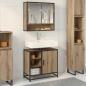 Preview: ARDEBO.de - Badezimmerschrank Artisan-Eiche 65 x 33 x 60 cm Holzwerkstoff